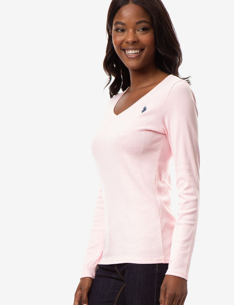 LONG SLEEVE V-NECK T-SHIRT - U.S. Polo Assn.