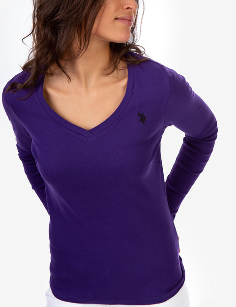 LONG SLEEVE V-NECK T-SHIRT - U.S. Polo Assn.