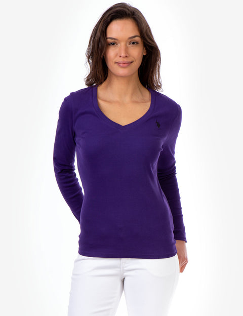 LONG SLEEVE V-NECK T-SHIRT - U.S. Polo Assn.