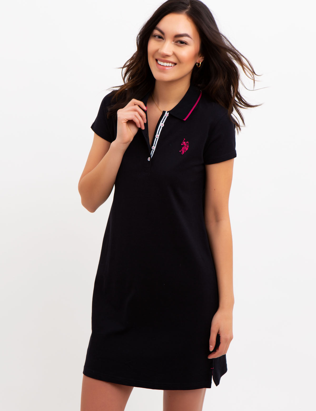 TIPPED POLO DRESS– U.S. Polo Assn.