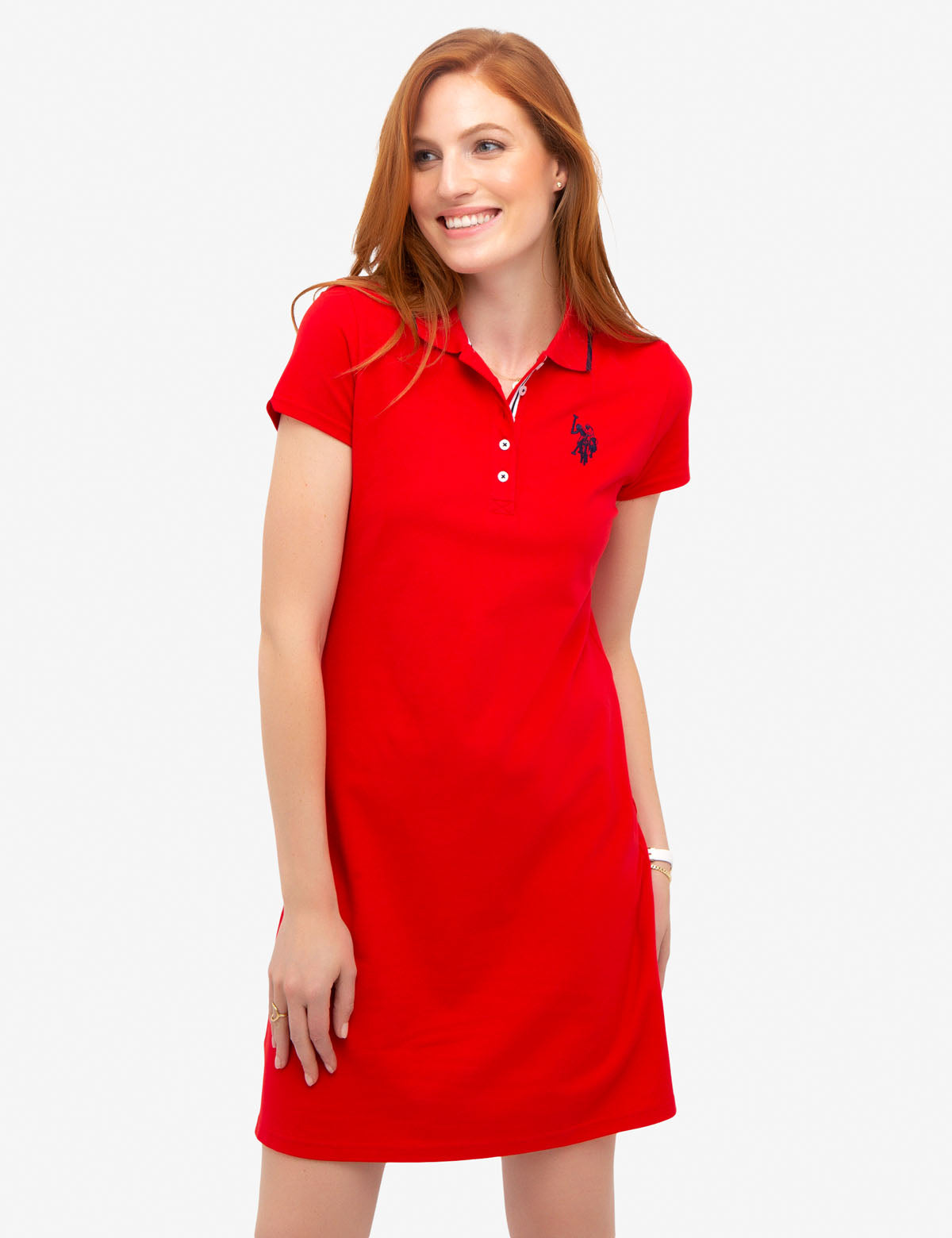 TIPPED POLO DRESS– U.S. Polo Assn.