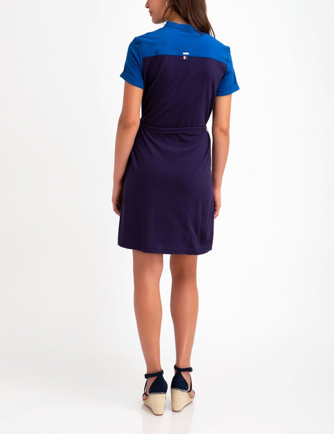 BELTED COLORBLOCK POLO DRESS - U.S. Polo Assn.