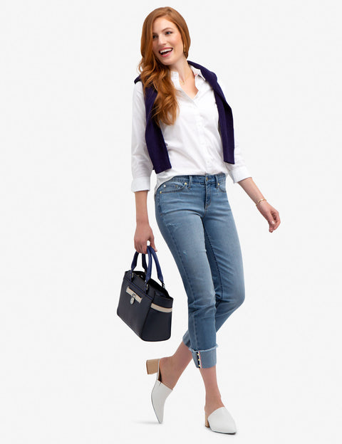 SOLID POPLIN WOVEN SHIRT - U.S. Polo Assn.