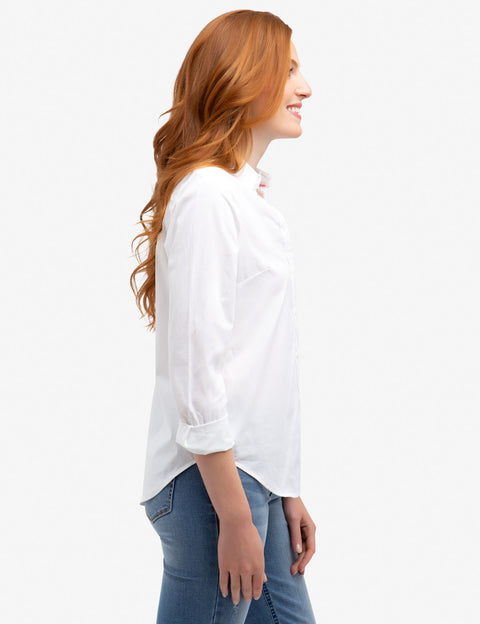 SOLID POPLIN WOVEN SHIRT - U.S. Polo Assn.