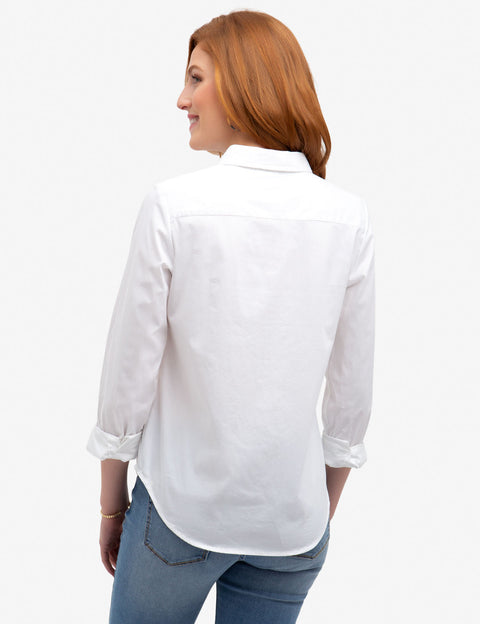 SOLID POPLIN WOVEN SHIRT - U.S. Polo Assn.