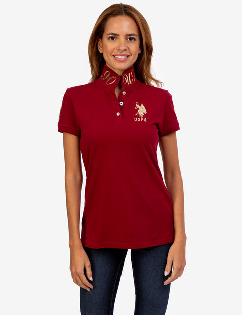 USPA METALLIC PRINT POLO SHIRT - U.S. Polo Assn.