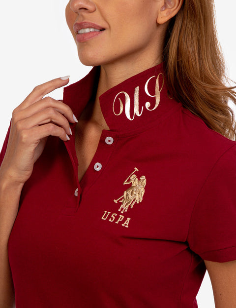 USPA METALLIC PRINT POLO SHIRT - U.S. Polo Assn.