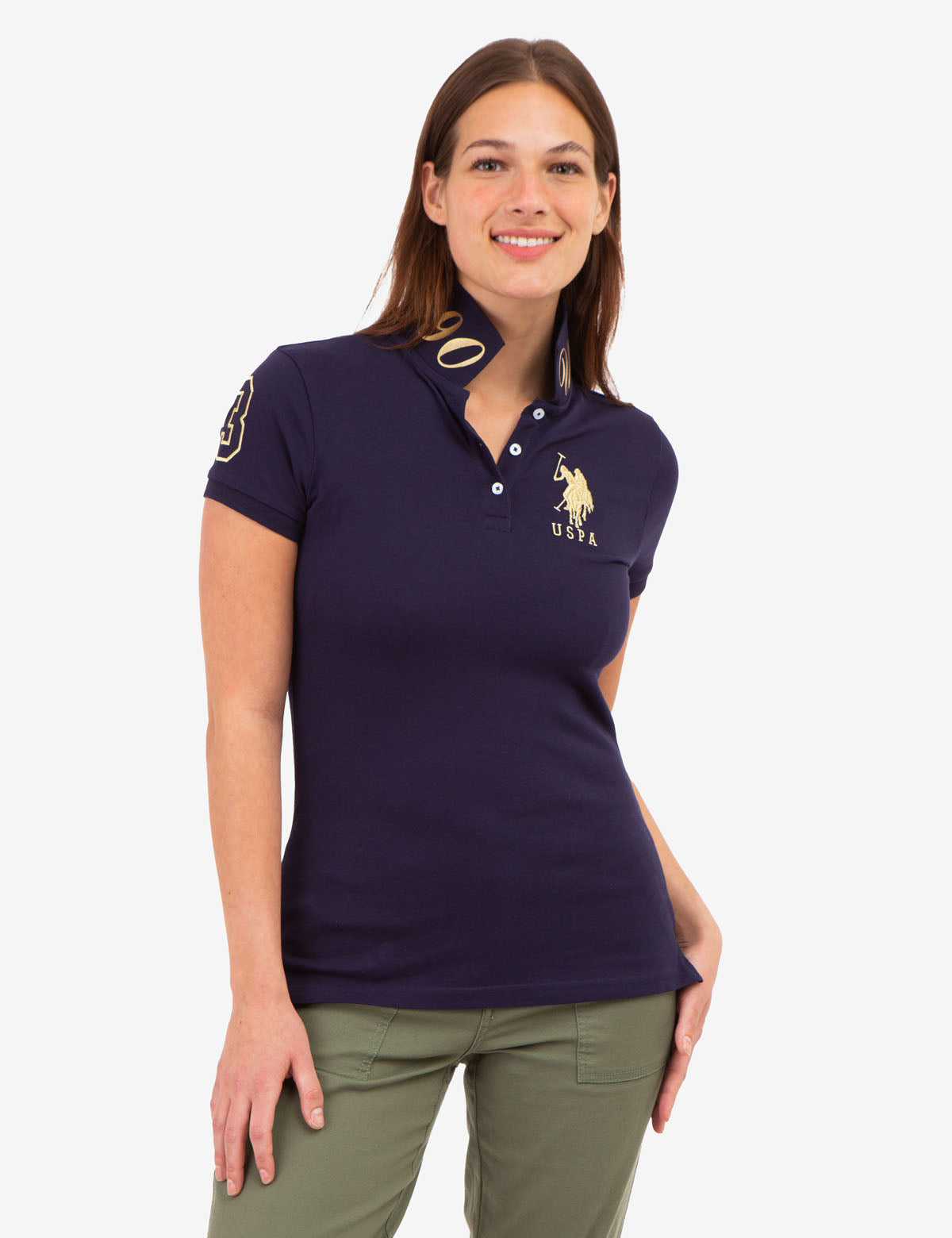 USPA METALLIC PRINT POLO SHIRT– U.S. Polo Assn.