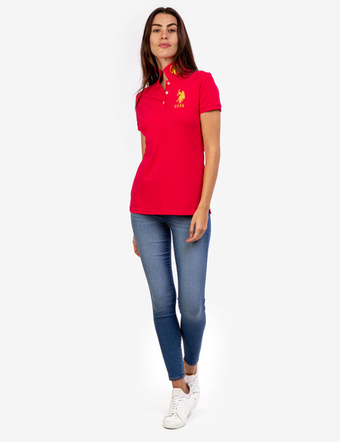 USPA METALLIC PRINT POLO SHIRT - U.S. Polo Assn.