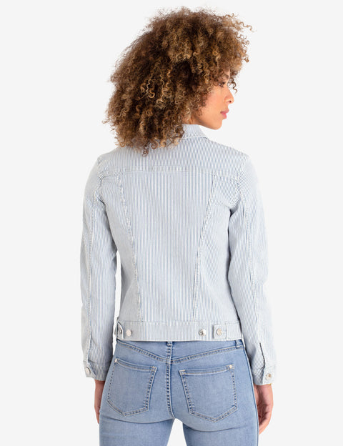 RAILROAD STRIPE DENIM JACKET - U.S. Polo Assn.