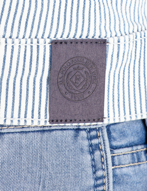 RAILROAD STRIPE DENIM JACKET - U.S. Polo Assn.