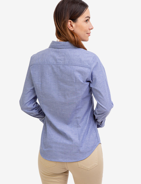 MULTI TONAL SMALL LOGO OXFORD SHIRT - U.S. Polo Assn.