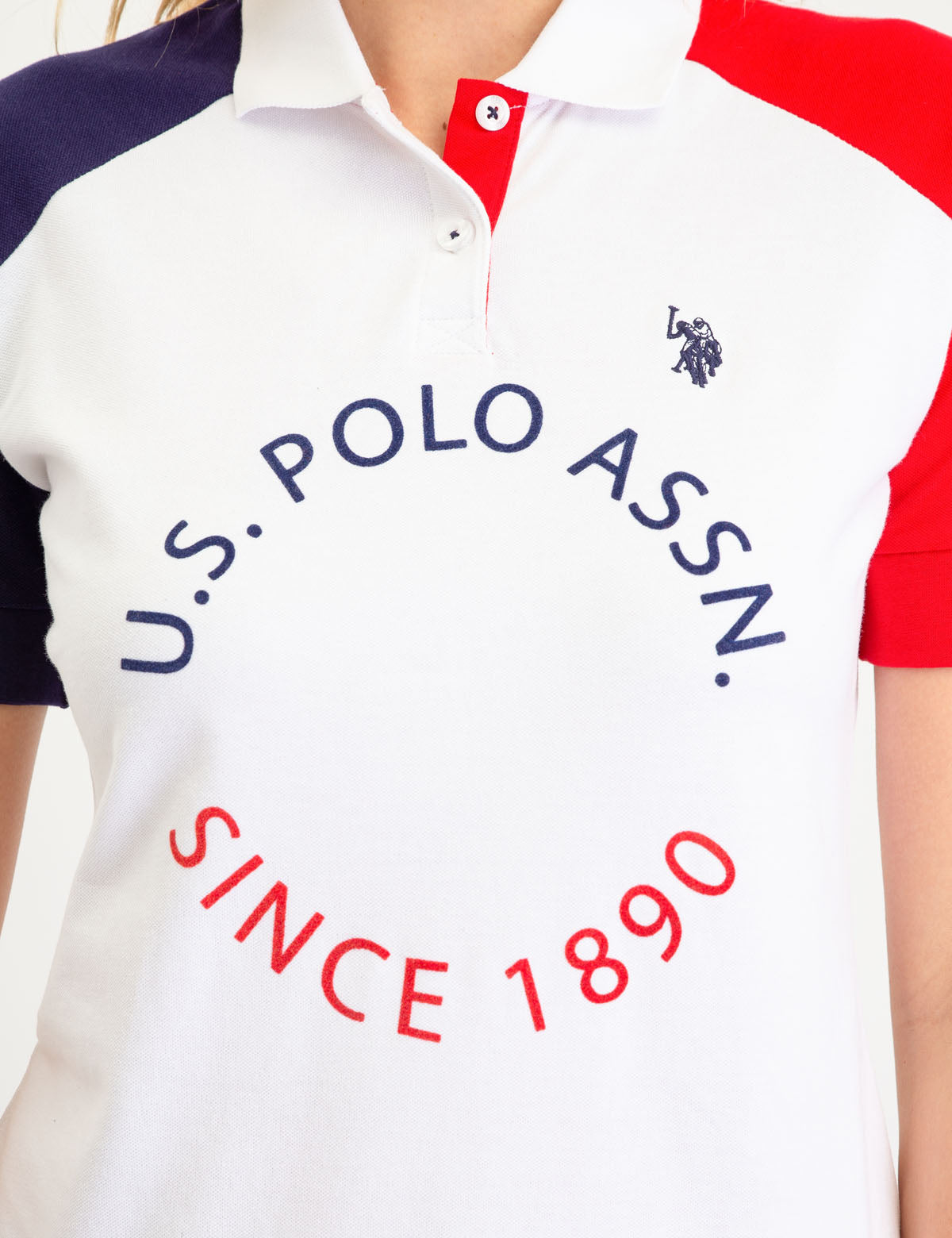 COLORBLOCK USPA CIRCLE LOGO POLO SHIRT– U.S. Polo Assn.