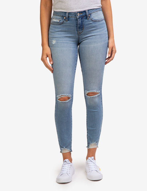 REPREVE® MID RISE DESTRUCTED JEANS - U.S. Polo Assn.