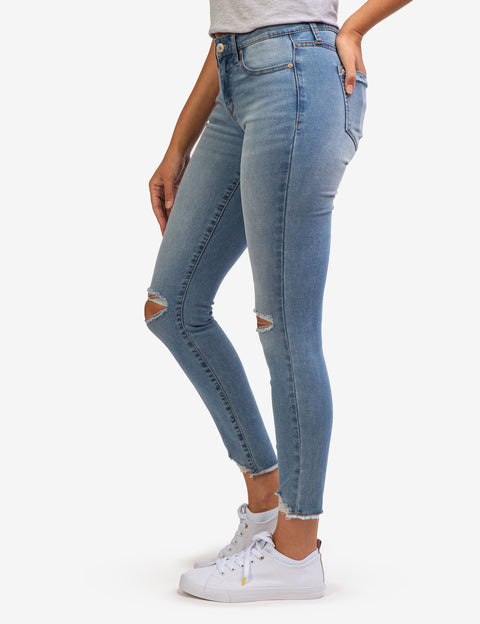 REPREVE® MID RISE DESTRUCTED JEANS - U.S. Polo Assn.