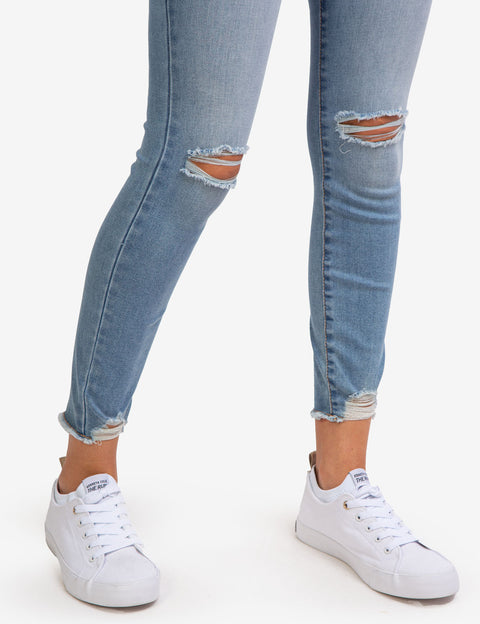 REPREVE® MID RISE DESTRUCTED JEANS - U.S. Polo Assn.