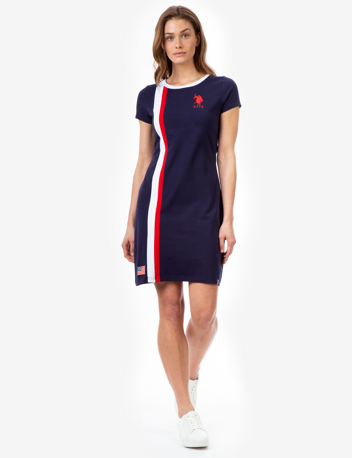 Pinterest Ribbed Solid Ringer Dress STRIPE FLAG RINGER DRESS– U.S. Polo Assn.
