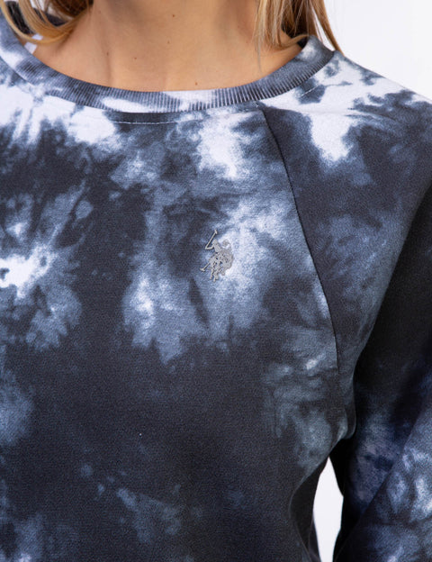 TIE DYE RAGLAN CREW NECK SWEATSHIRT - U.S. Polo Assn.