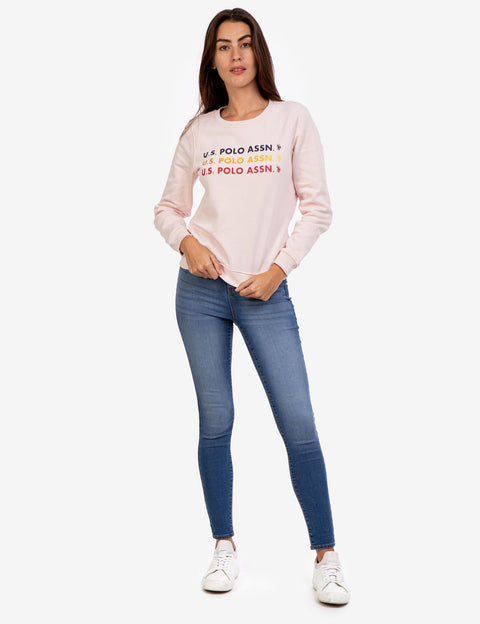 FOIL LOGO CREW NECK SWEATSHIRT - U.S. Polo Assn.