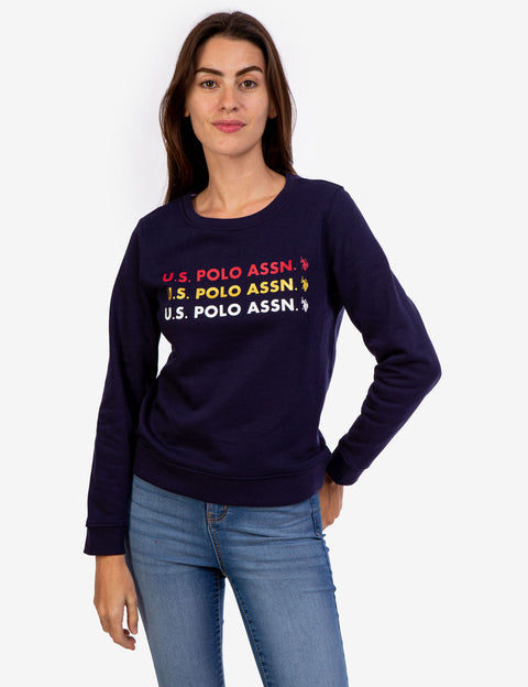 FOIL LOGO CREW NECK SWEATSHIRT - U.S. Polo Assn.
