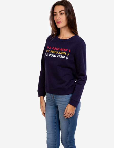 FOIL LOGO CREW NECK SWEATSHIRT - U.S. Polo Assn.