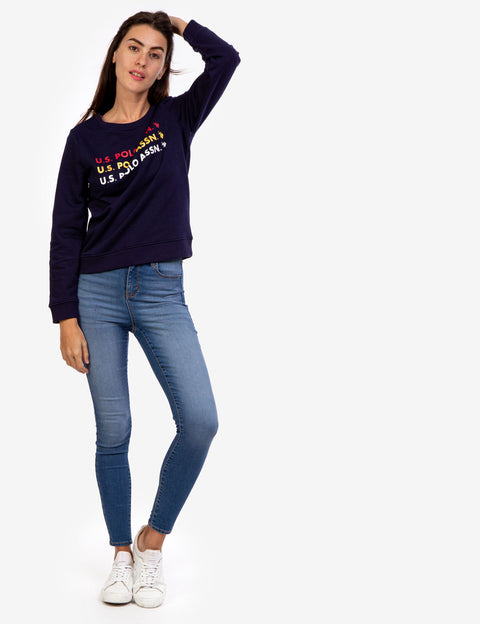 FOIL LOGO CREW NECK SWEATSHIRT - U.S. Polo Assn.