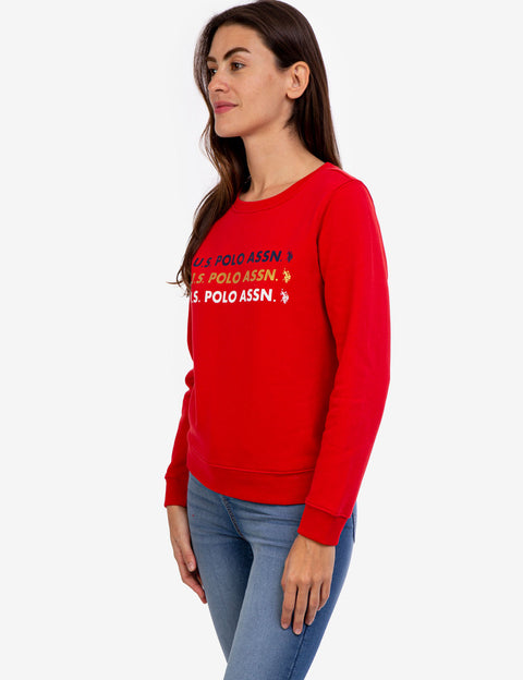 FOIL LOGO CREW NECK SWEATSHIRT - U.S. Polo Assn.