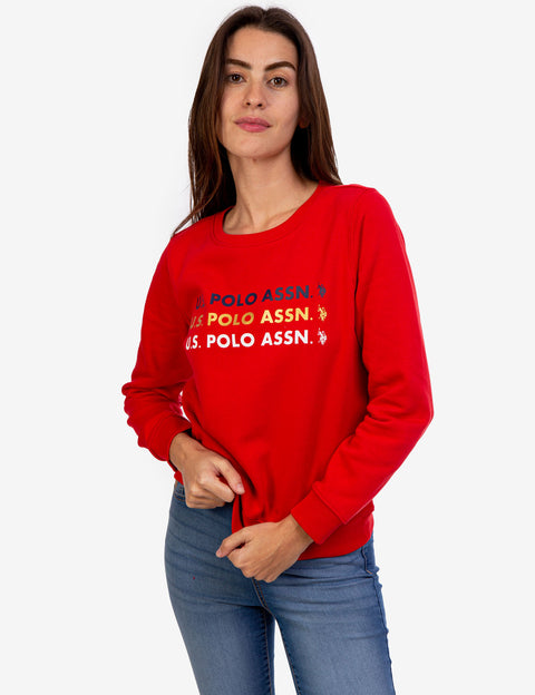 FOIL LOGO CREW NECK SWEATSHIRT - U.S. Polo Assn.