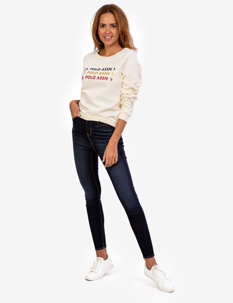 FOIL LOGO CREW NECK SWEATSHIRT - U.S. Polo Assn.