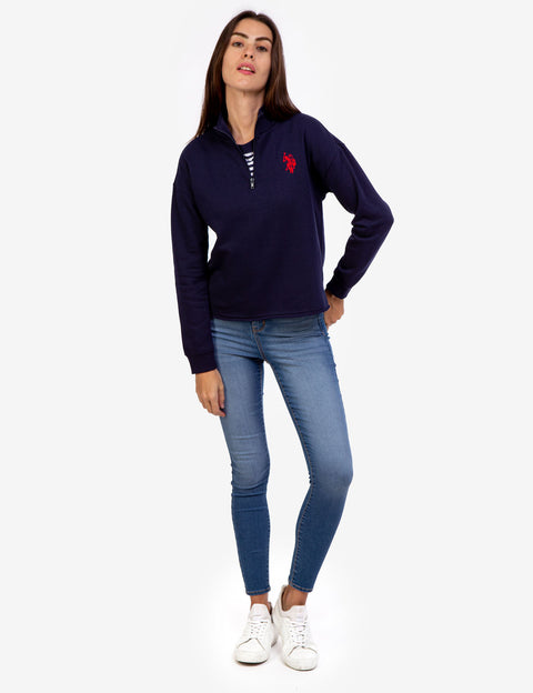 QUARTER ZIP PULLOVER SWEATSHIRT - U.S. Polo Assn.