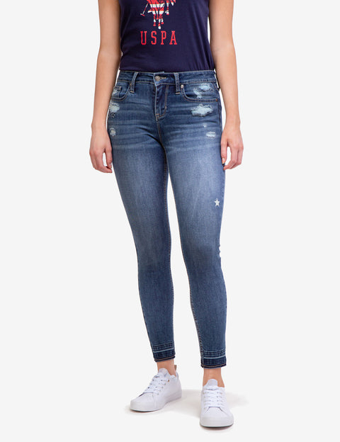 MID RISE DESTRUCTED JEGGINGS - U.S. Polo Assn.