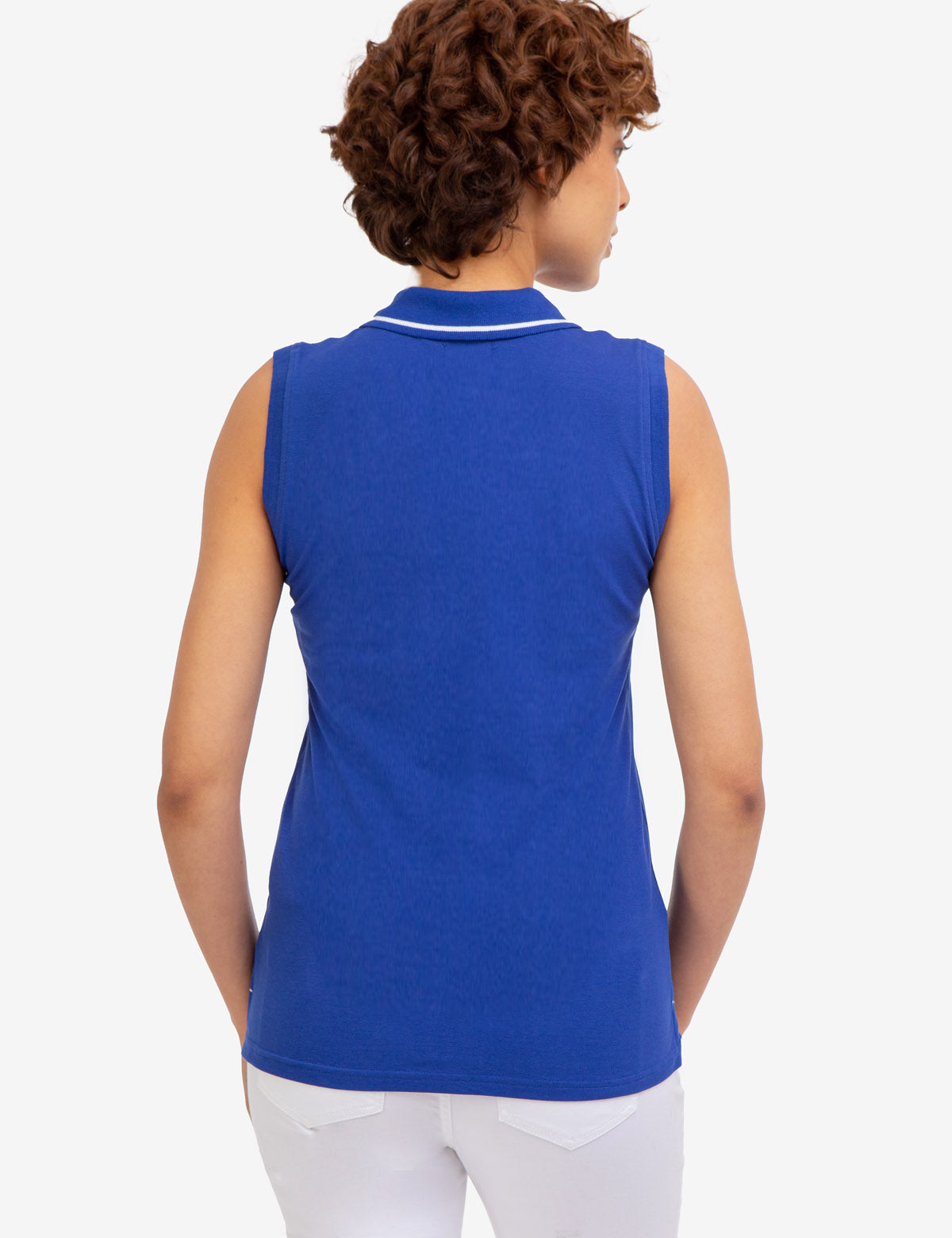 OPEN PLACKET SLEEVELESS POLO SHIRT– U.S. Polo Assn.