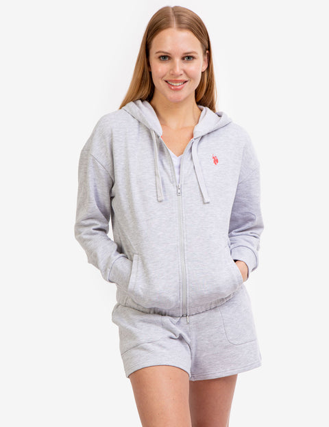 FULL ZIP LOGO HOODIE - U.S. Polo Assn.