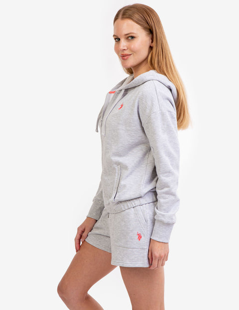 FULL ZIP LOGO HOODIE - U.S. Polo Assn.
