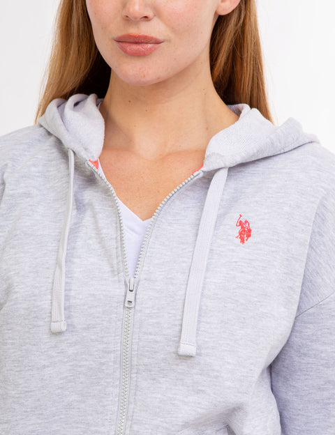 FULL ZIP LOGO HOODIE - U.S. Polo Assn.