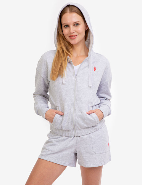 FULL ZIP LOGO HOODIE - U.S. Polo Assn.