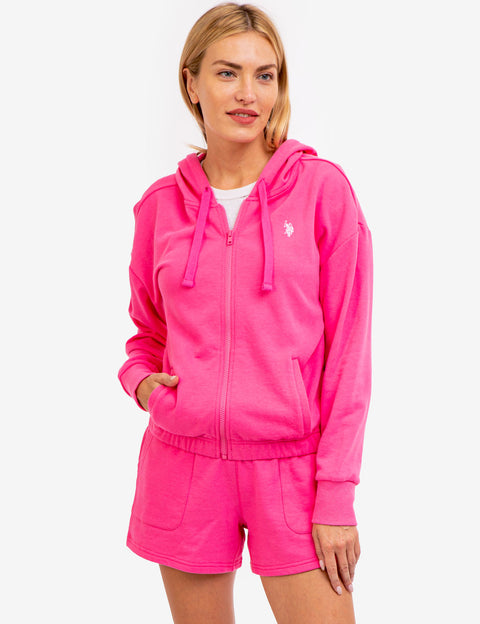FULL ZIP LOGO HOODIE - U.S. Polo Assn.