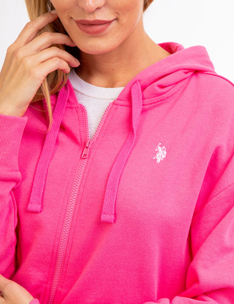FULL ZIP LOGO HOODIE - U.S. Polo Assn.