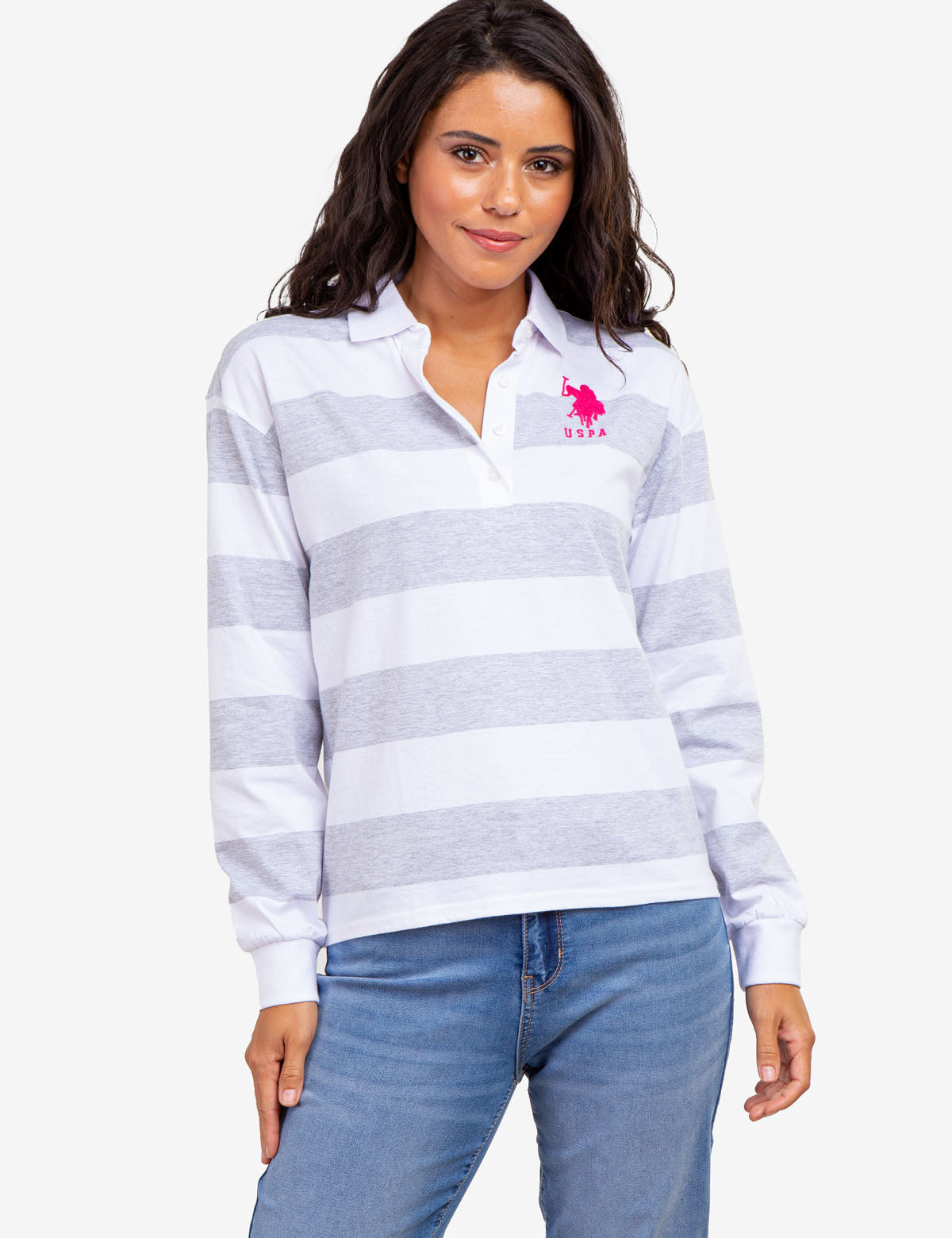 LONG SLEEVE RUGBY STRIPE POLO SHIRT U.S. Polo Assn.