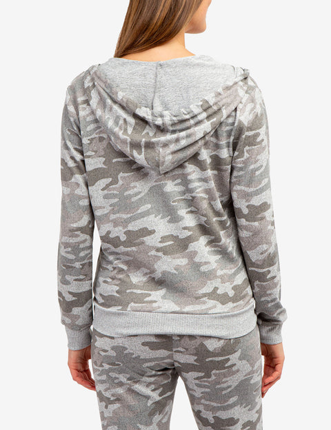 HACCI ZIP UP CAMO HOODIE - U.S. Polo Assn.