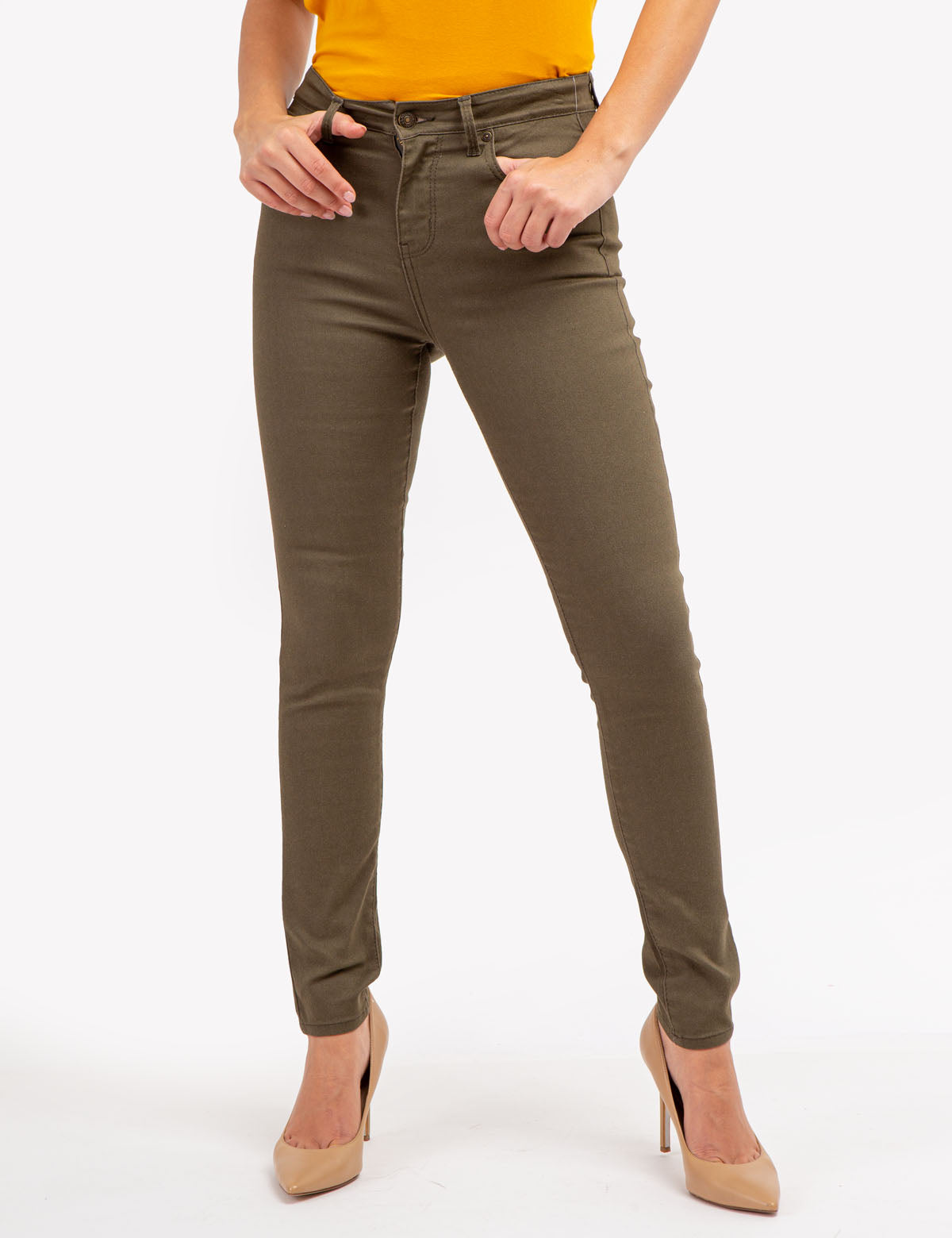 HIGH RISE SKINNY TWILL PANTS– U.S. Polo Assn.