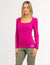 LONG SLEEVE SQUARE NECK RIBBED TOP - U.S. Polo Assn.