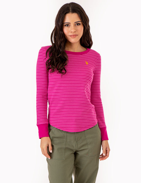 LONG SLEEVE STRIPED THERMAL - U.S. Polo Assn.