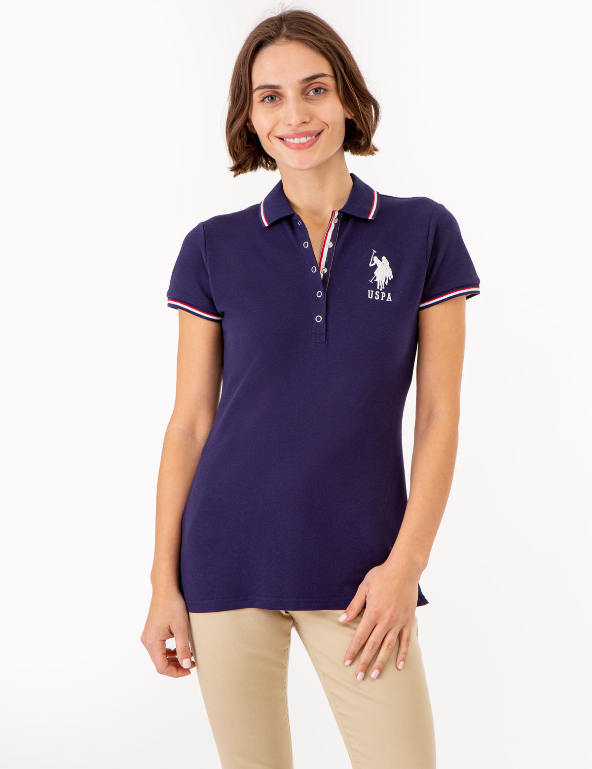 SIGNATURE STRIPE PLACKET POLO SHIRT– U.S. Polo Assn.