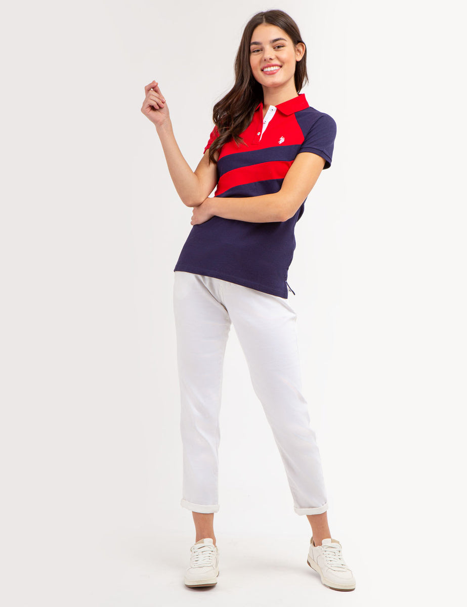 DIAGONAL SASH COLORBLOCK POLO SHIRT– U.S. Polo Assn.