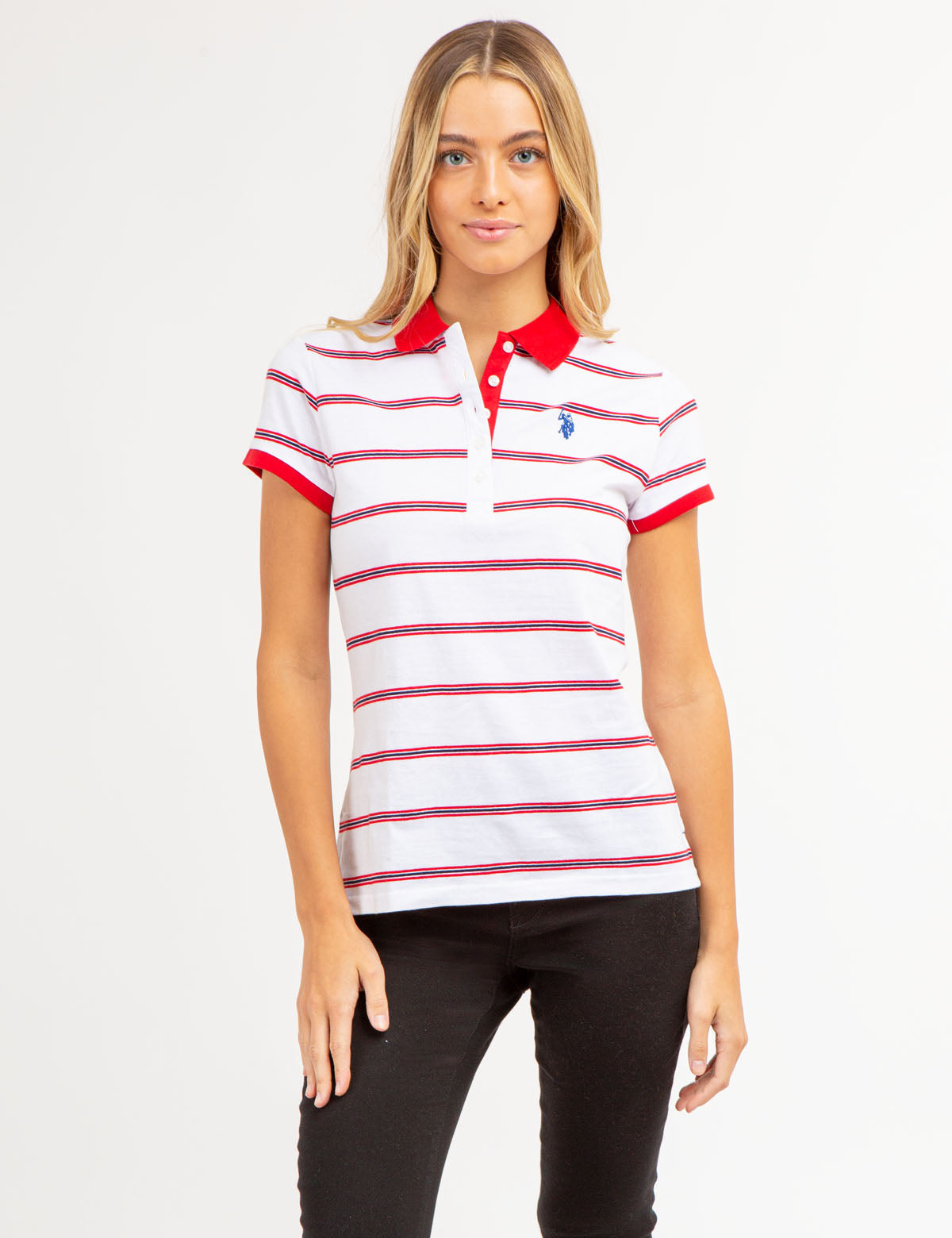 HORIZONTAL MULTI STRIPED POLO SHIRT– U.S. Polo Assn.