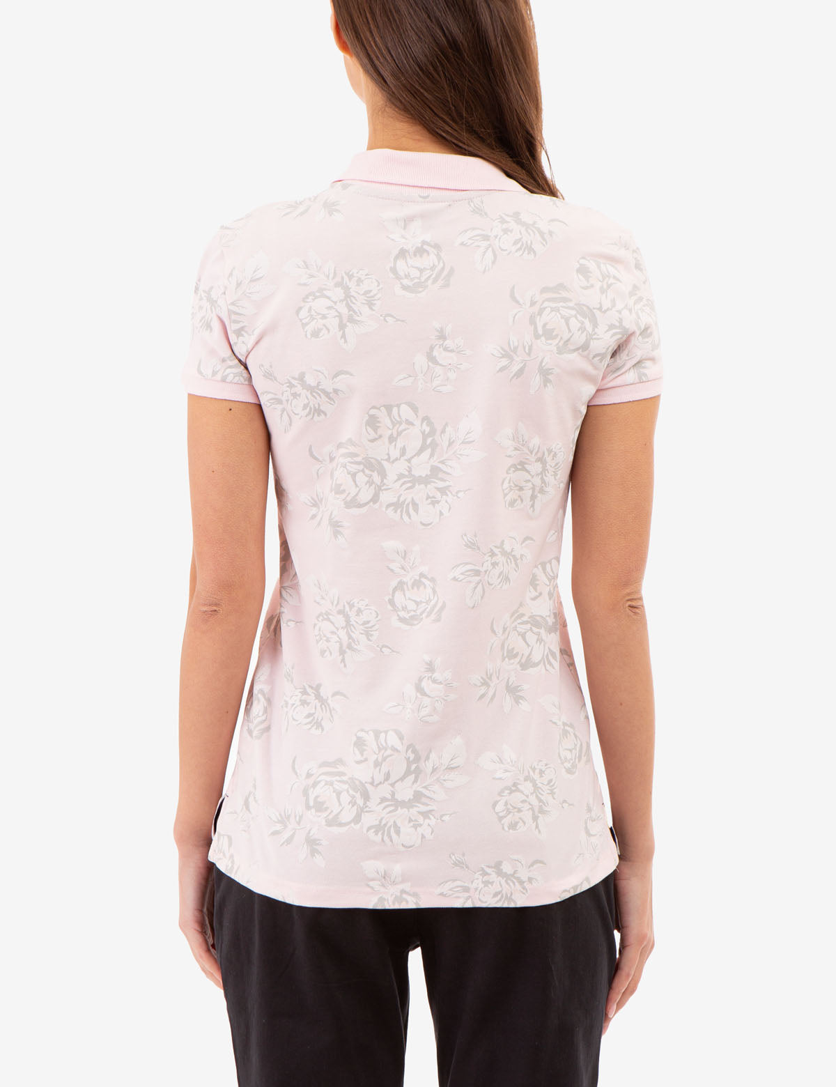 Rose Modern Tartan Polo Shirt main image 0