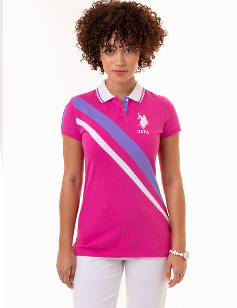 DIAGONAL DOUBLE SASH POLO SHIRT - U.S. Polo Assn.