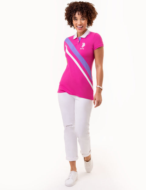 DIAGONAL DOUBLE SASH POLO SHIRT - U.S. Polo Assn.