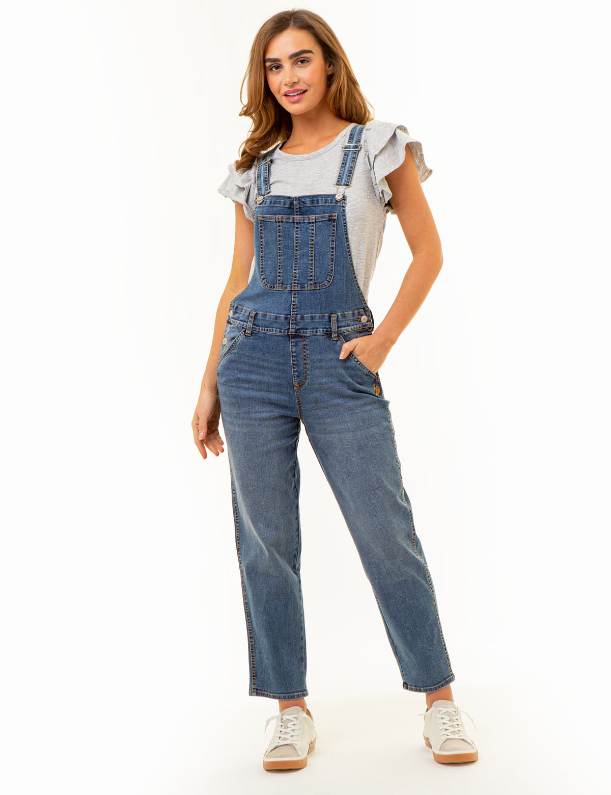 STRETCH DENIM OVERALLS U.S. Polo Assn.